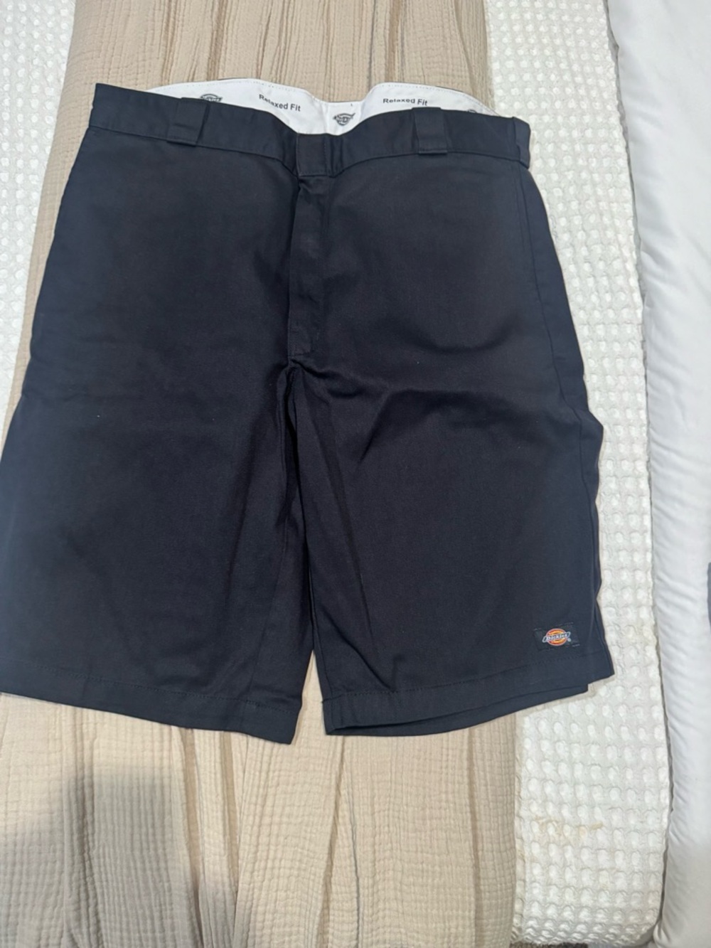 Dickies Black Men's Relaxed Flat-Front Work Shorts